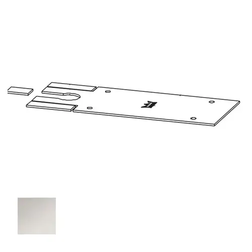 BTS-80 Floor Closer Cover Plate, Bright Polished Stainless Steel