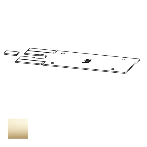 BTS-80 Floor Closer Cover Plate, Bright Polished Brass