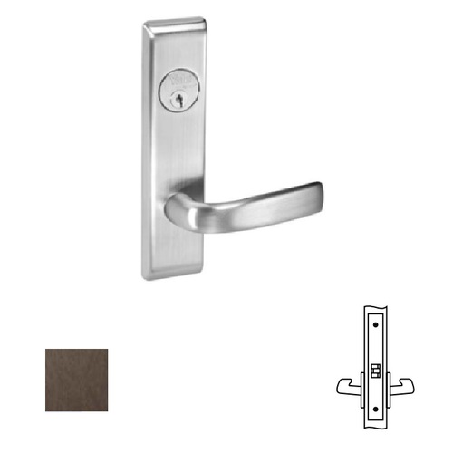 8800FL Mortise Lever Escutcheon Working Trim, 8801FL, Dark Oxidized Satin Bronze