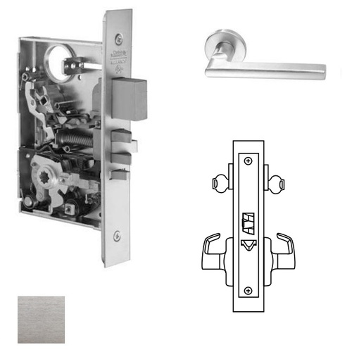 ML2052 Mortise Classroom Intruder Lever Lockset Satin Chrome