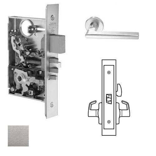 ML2060 Mortise Privacy Lever Lockset Satin Chrome