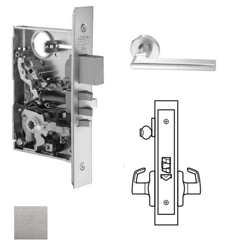 ML2055 Mortise Classroom Lever Lockset Satin Chrome