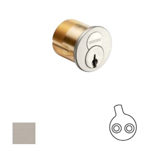 6300 Series 42 Interchangable Mortise Cylinder Satin Stainless Steel