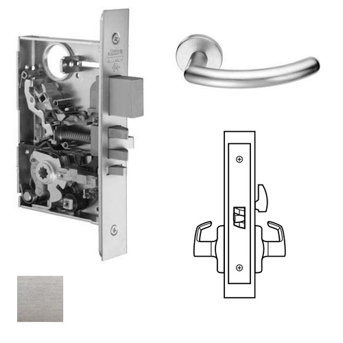 ML2060 Mortise Privacy Lever Lockset Satin Chrome