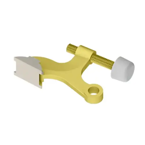 Residential Hinge Pin Door Bumper Bright Polished Brass