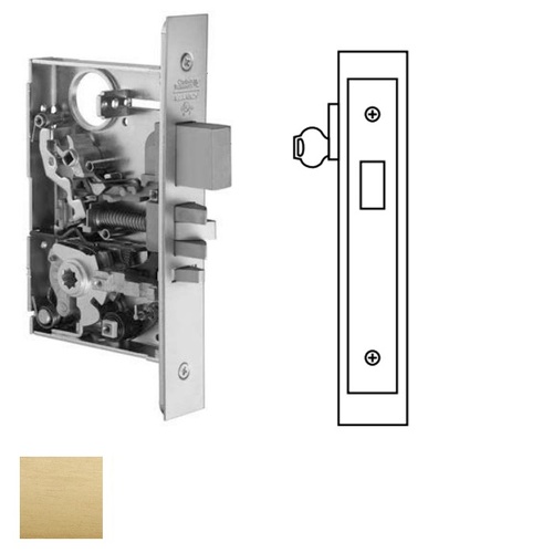 ML2011 Mortise Single Cylinder Deadlock Satin Brass