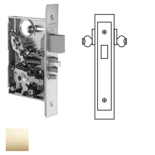 ML2012 Mortise Double Cylinder Deadlock Bright Polished Brass