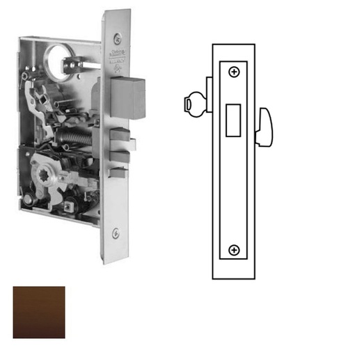 ML2017 Mortise Classroom Deadlock Oil Rubbed Dark Bronze