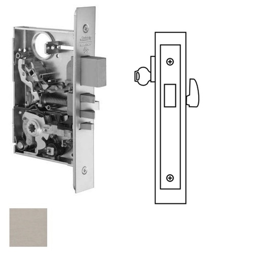 ML2013 Mortise Cylinder x Thumbturn Deadlock Satin Stainless Steel