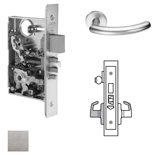 ML2059 Mortise Security Storeroom Lever Lockset Satin Chrome