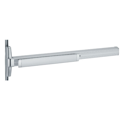 33A Series Concealed Vertical Rod Exit Device - 4', Satin Aluminum Clear