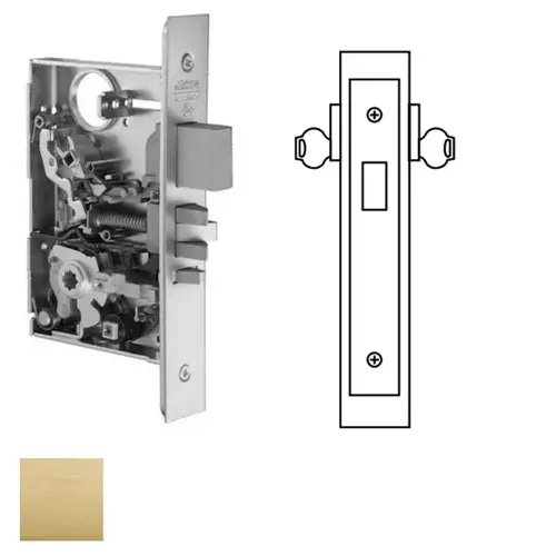 ML2012 Mortise Double Cylinder Deadlock Satin Brass