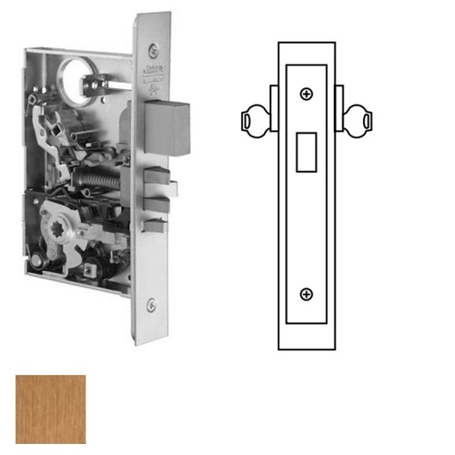 ML2012 Mortise Double Cylinder Deadlock Satin Bronze