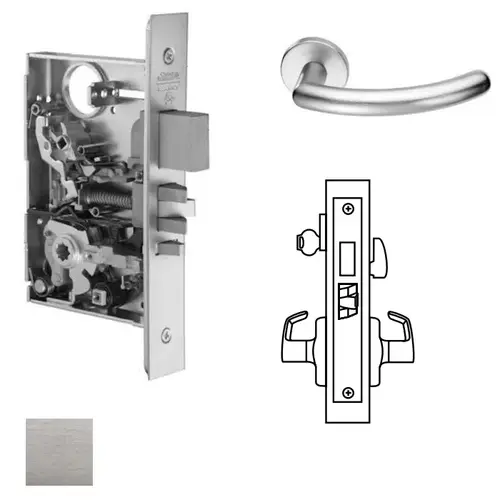 ML2065 Mortise Dormitory Lever Lockset Satin Chrome