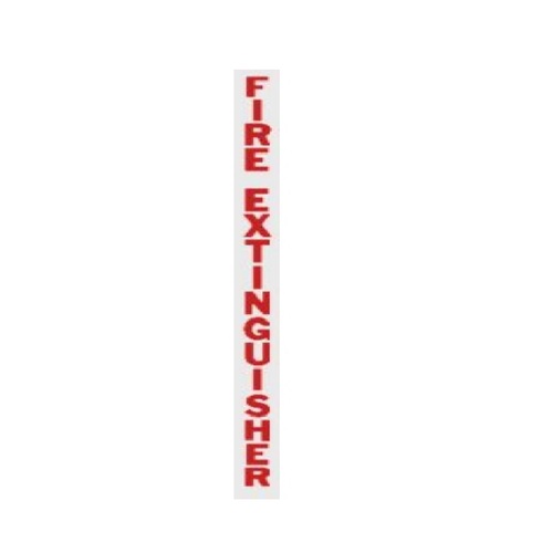 JL Industries LDCVRFE Vertical Die Cut Lettering - Red - Fire Extinguisher