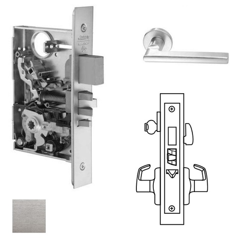 ML2075 Mortise Entrance/Office Lever Lockset Satin Chrome