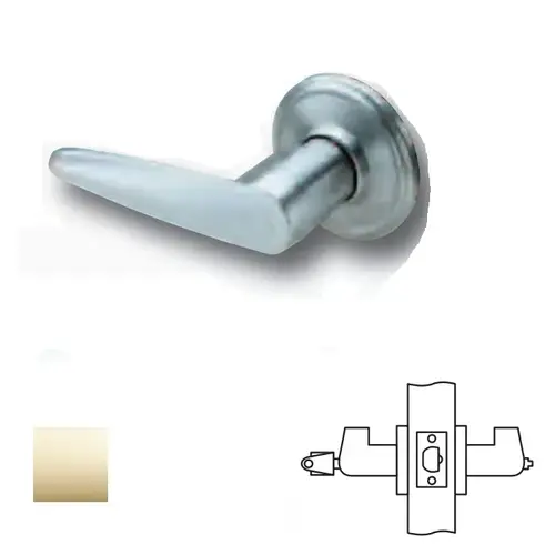 C Series Residential Lever Lock Bright Polished Brass