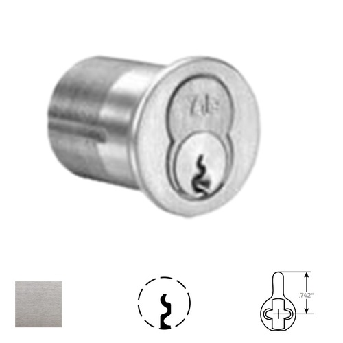 Mortise IC Cylinder, Satin Chrome