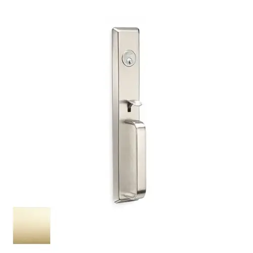 Exit Device Escutcheon Trim, Bright Polished Brass