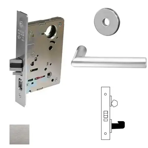 8200 Series 8231 Utility Lockset Satin Chrome