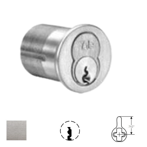 Mortise IC Cylinder, Satin Chrome