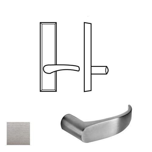 713 Series Lever Exit Device Trim Satin Chrome