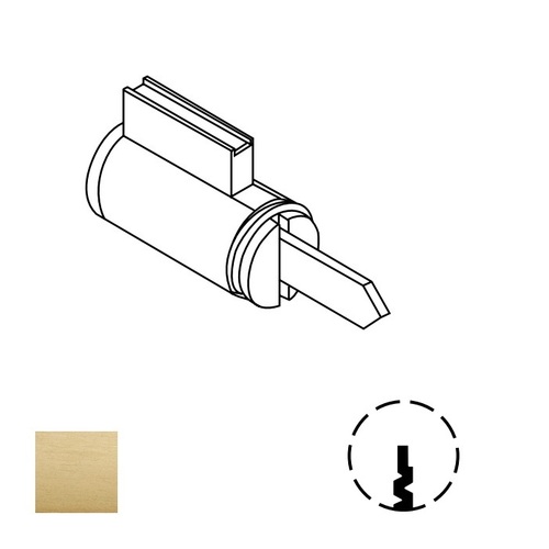 Cylinder For Other Manufacturers Locks Satin Brass