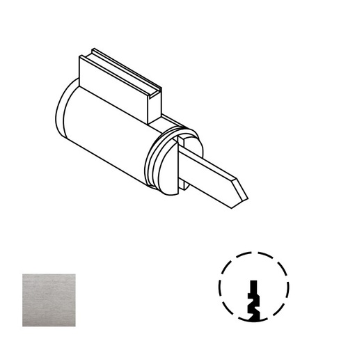 Cylinder For Other Manufacturers Locks Satin Chrome