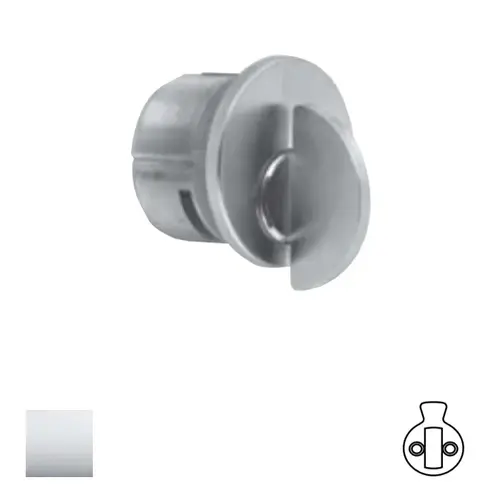 1300 Series Mortise Thumbturn Cylinder Bright Polished Chrome