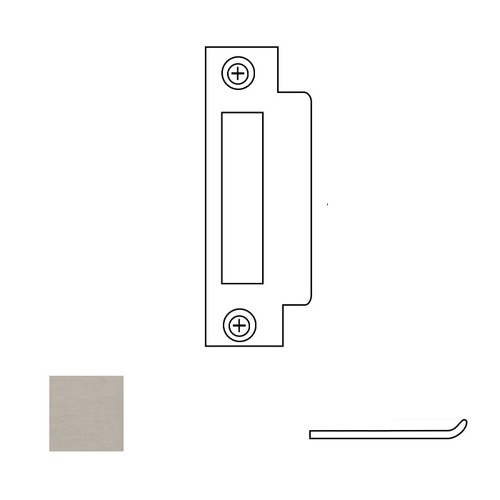 Yale Commercial 2815-630 Mortise C-Lip Strike, Satin Stainless Steel