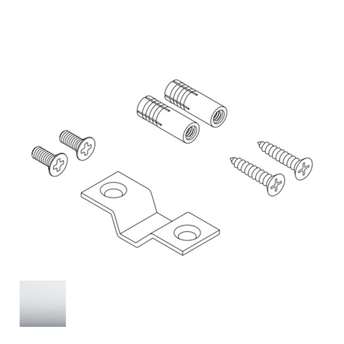 ED8400 Bottom Latch Strike-Flush Mounting Bright Polished Chrome