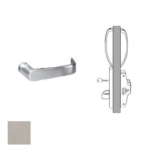 N9834 Access 800 AC2 Exit Trim RHR Satin Stainless Steel