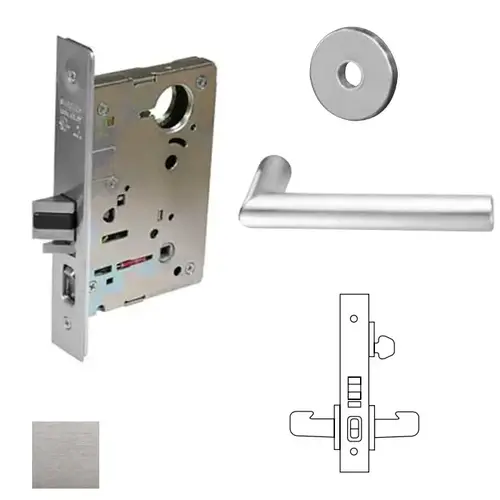 8200 Series 8255 Office/Entry Lockset Satin Chrome