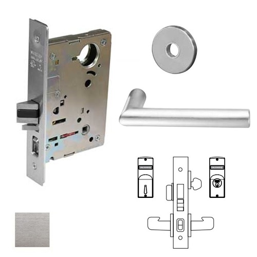 8200 Series 8245 Dormitory/Exit Lockset Satin Chrome