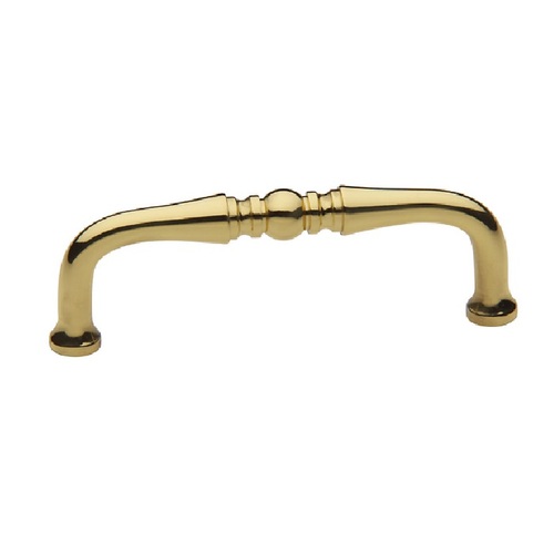 Colonial Cabinet Pull Polished Brass