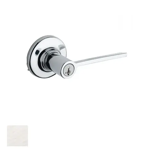 Ladera Lever Interior Single Cylinder Handleset Trim Satin Nickel