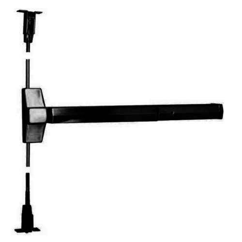 7120 Fire Rated Concealed Vertical Rod Exit Device, Black Satin Bronze