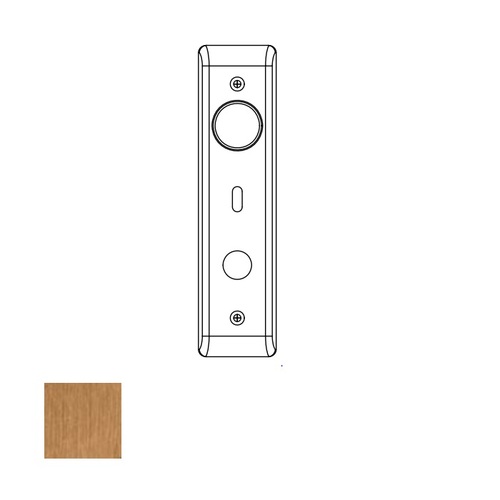 8800 Mortise Outside Escutcheon with Indicator, Cylinder and Grip, Satin Bronze