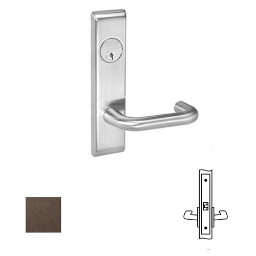 8800FL Mortise Lever Escutcheon Working Trim, 8801FL, Dark Oxidized Satin Bronze