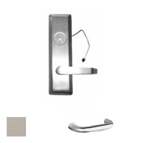 Exit Device Lever Trim, Satin Stainless Steel