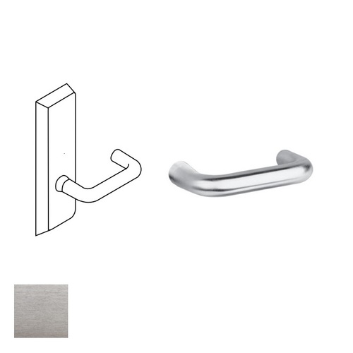 Exit Device Lever Trim, Satin Chrome