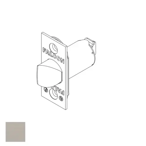 Square 1" Face Spring Latch for T Series Satin Stainless Steel Finish