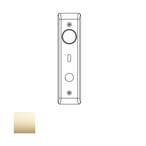 8800 Mortise Outside Escutcheon with Indicator, Cylinder and Grip, Bright Polished Brass