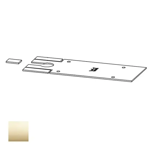 BTS 75V Closer Foor Plate, Bright Polished Brass