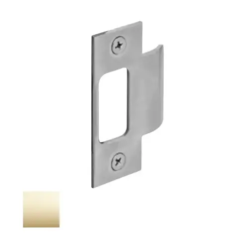 Bored Lock 2-3/4" Curved Lip Strike Bright Polished Brass