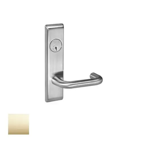 Exit Device Lever Trim, Bright Polished Brass