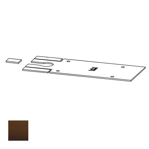 BTS 75V Closer Foor Plate, Oil Rubbed Dark Bronze