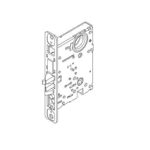 MA Series Store Door Mortise Lock, Satin Stainless Steel