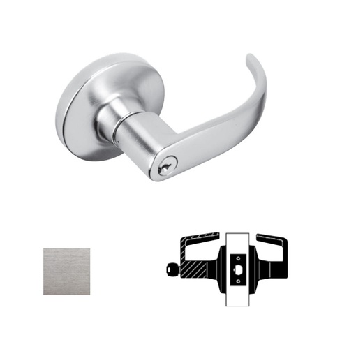 T Series Storeroom Lock, Satin Chrome