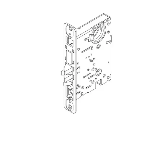 MA Series Passage Mortise Lock, Satin Stainless Steel